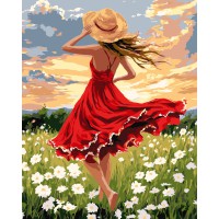 Картина за номерами Танець в полі Ideyka 40×50 см КНО8650