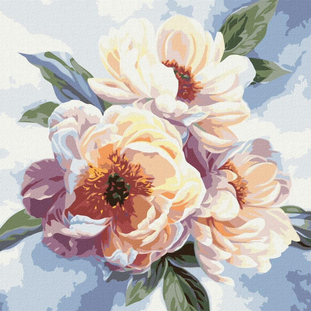 Набір для розпису по номерах. "Краса півоній" 40х40см КНО3213