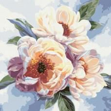 Набір для розпису по номерах. "Краса півоній" 40х40см КНО3213