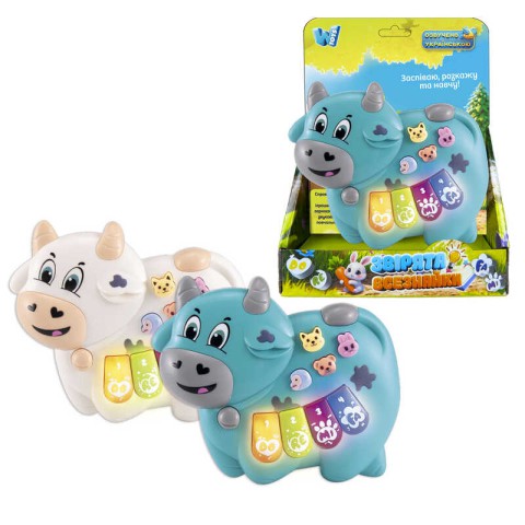 Піаніно Корівка WToys, озвучене українською мовою, інтерактивний (В асортименті)