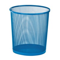 Кошик для паперів круглий, металевий, синій, ZB.3126-02