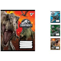 Зошити учнівські 96 аркушів лінія. YES Jurassic World. Genetic failure, зошит дя записів 5 шт. в упаковці