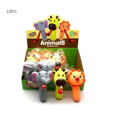 Гумові тварини зі свистком Стисни мене, LW19-119 (В асортименті)