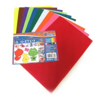 Фетр HARD, 170 г/м², 1.2 мм, А4, 10 шт. в упаковці, 170HQMIX3