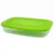 Контейнер харчовий прямокутний оливковий 1,5 л 167024