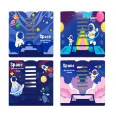 Підставка для книг метал. "Космос" 15,2*15,2см,mix, 1шт/етик.