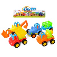 Набір машинок будтехніка, 345-6A, 4 шт.