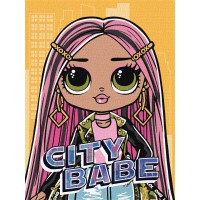 Набір для розпису по номерах для дітей 5+ L.O.L. Surprise! O.M.G. City Babe, 30x40 см, КНО6277