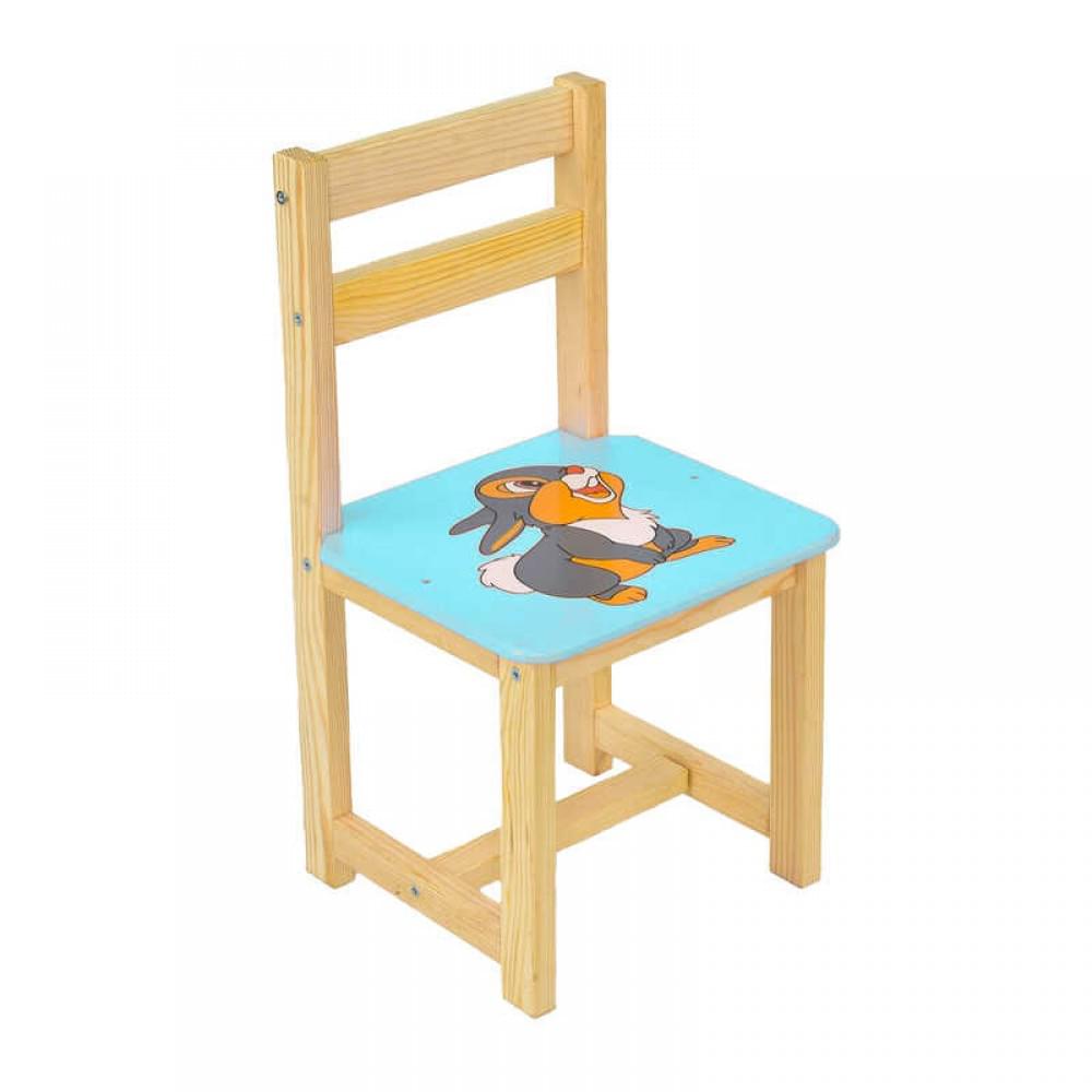 Стул "Зайчик" голубой ТМ Мася (4021)