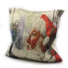 Наволочка новогодн. "Санта" 45*45см 10шт/этик