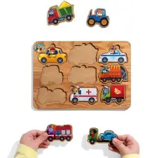 Пазл-вкладыш Транспорт 9 елементів Ubee ПСД130