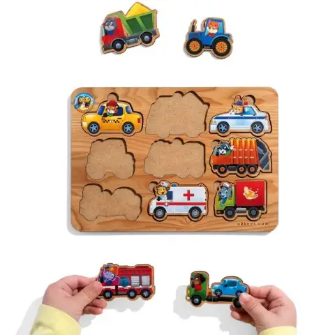 Пазл-вкладыш Транспорт 9 елементів Ubee ПСД130