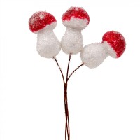 Гриб декоративний Мухомор Yes! Fun засахарений, 4 см, 3 шт в пучку