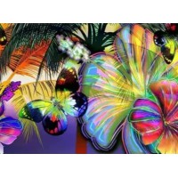 Алмазна мозаїка Бабочки 30×40 см 60851