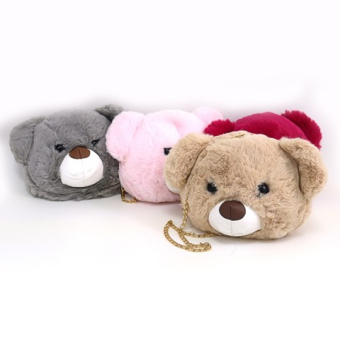 Рюкзак-сумка пухнаста Медвежонок, 19x25 см, 3387DSCN (В асортименті)