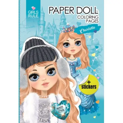 Розмальовка з наліпками А4 8 аркушів 23268