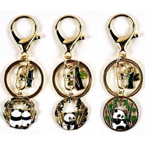 Брелок металевий Панда 7 см (В асортименті)