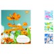 Зошити учнівські 96 аркушів лінія 1B Summer flowers, 5 шт. в упаковці