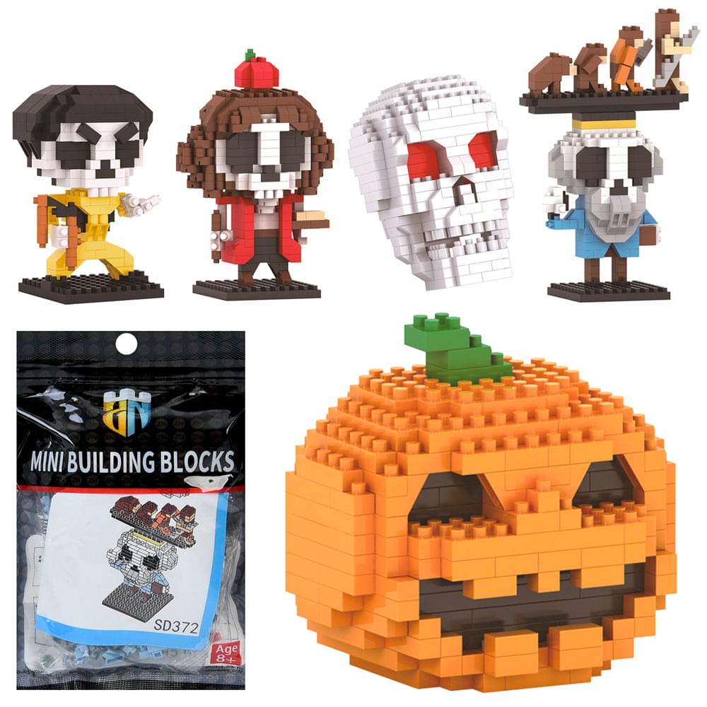 Конструктор Helloween, фігурка/монстр, 5 видів, у п/е 12-17-3см /150/