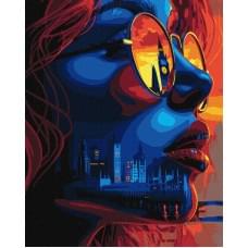 Набір для розпису по номерах "Захід сонця в Лондоні" 40х50см КНО8459