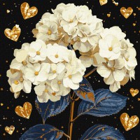 Набір для розпису по номерах Чудові квіти, Ideyka, 40x40 см, КНО3277