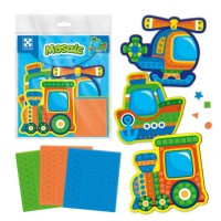 Набір для творчості Vladi Toys м’яка мозаїка Транспорт (українською)