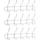 Вішалка настінна на 5 подвійних гачків Х2-254 40×8×13 см