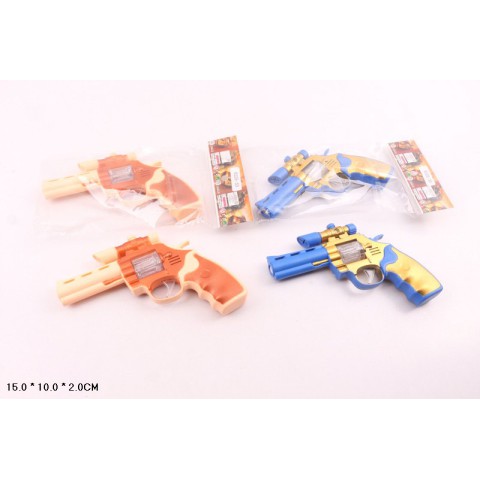 Револьвер на батарейках, світло, звук, MIC, 15x10x2 см, 0225-33