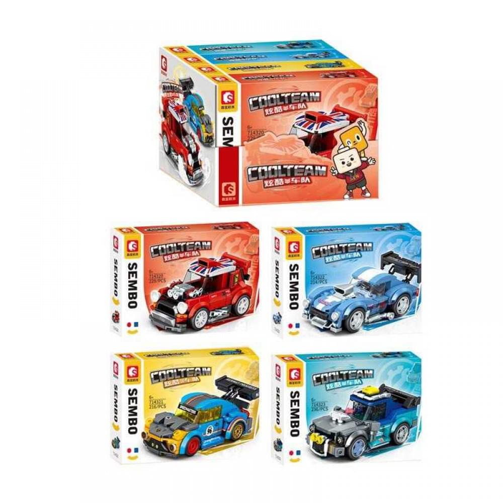 Конструктор “Машинка” /12/48/4шт в кор. 244 дет. 27*20*6 см