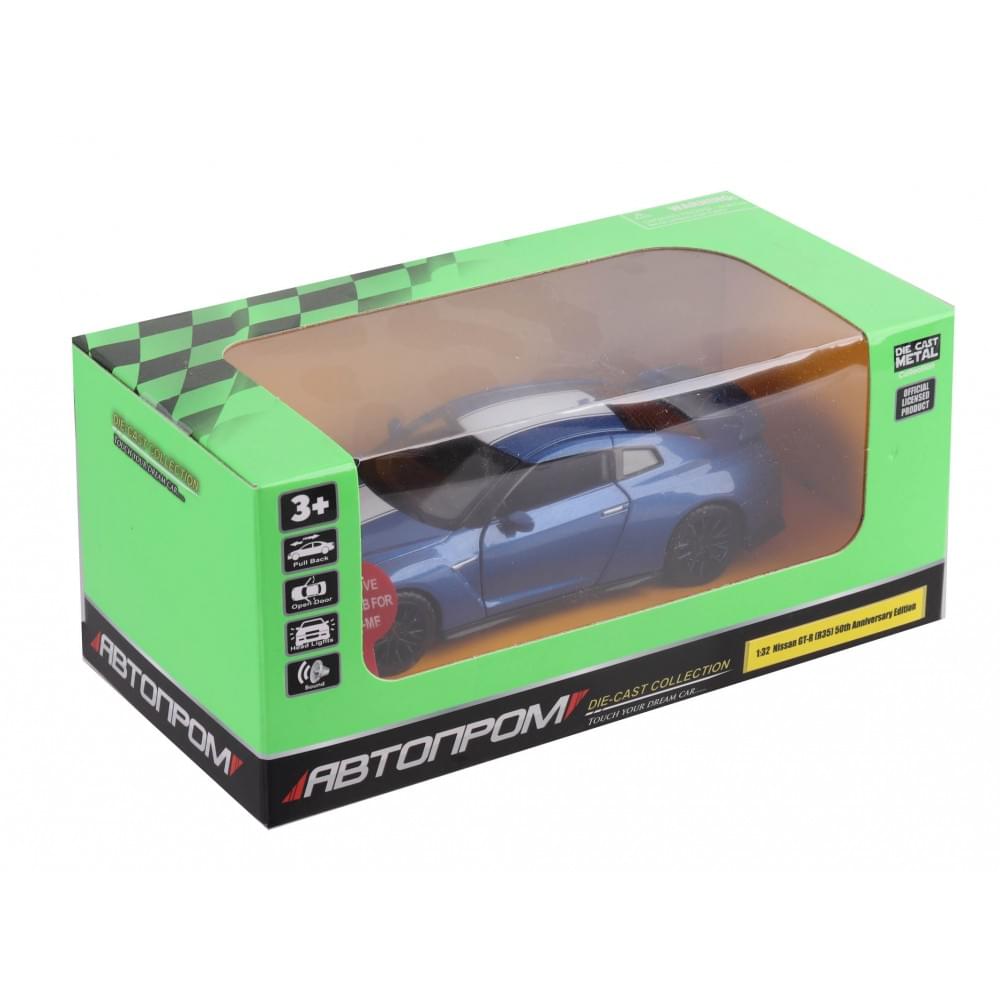 Машина металл "АВТОПРОМ",1:32 Nissan GT-R (R35), 18*9*8 см 68469