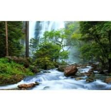 Алмазна мозаїка за номерами 40*50 "Гірська річка" карт уп. (полотно на рамі)