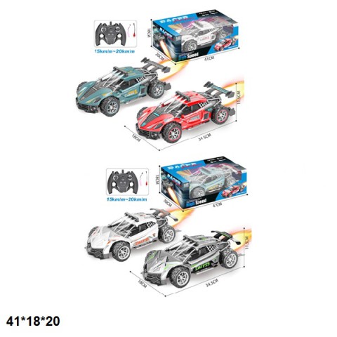 Машина на радіокеруванні, дим, 41x18x20 см, 890-23/25 (В асортименті)