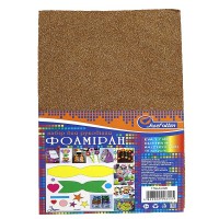 Фоаміран EVA 1,7 мм Золотистый глітер A4 10 листів 17GLA4-020