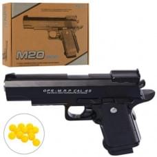 Пістолет метал, на кульках, 17см, в кор-ці, 21-15-4,5см M20