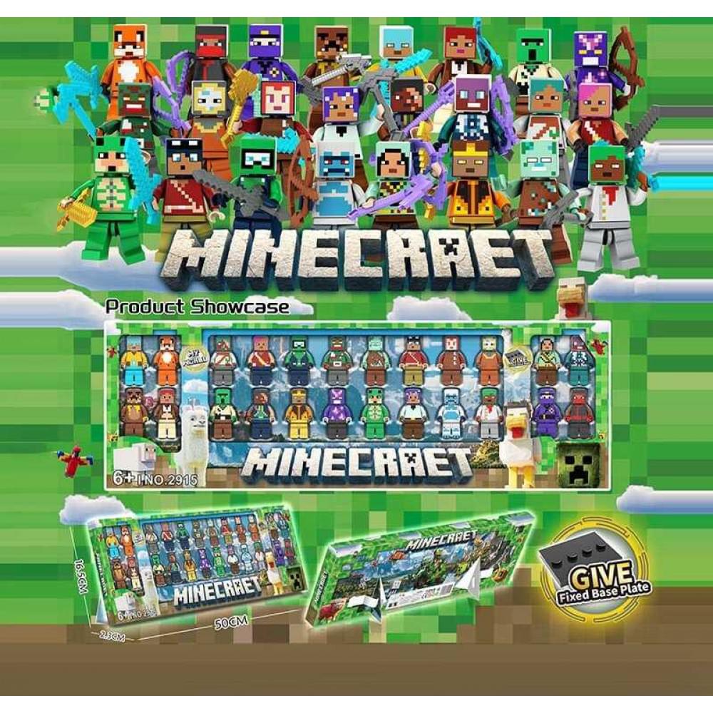 Набір героїв 24 фігурки, висота 4 см, рухливі кінцівки, голова та ноги від’єднуються, зброя, 24 елементи конструктора, в кор. /96-2/