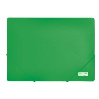 Папка пластикова, А4, на гумках, Jobmax, зелена, 2 шт.
