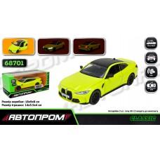 Машина мет. АВТОПРОМ 1:32 BMW M4, батар,світло,звук,відкр.двері,кор. 18*9*8см /48-2/