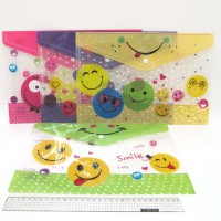 Папка-конверт з кнопкою Smile 18S, 33.5x23 см, 12 шт. в упаковці (В асортименті)