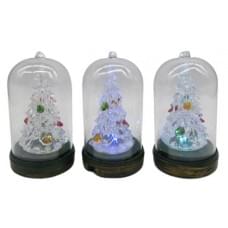 Сувенір що світиться "Ялинка в колбі" 6 * 6 * 11см, пластик (20 * 12)