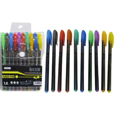 Набір гелевих ручок, 10 шт., із блиском та запахом, PVC