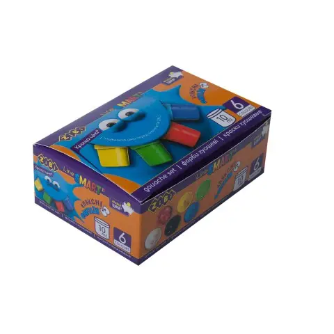 Краски гуашевые, 6 цветов, 10 мл, ZB.6650