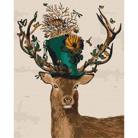 Набір для розпису по номерах Фантастичний олень, 40x50 см, BS52167