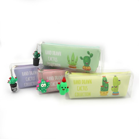 Пенал силіконовий із підвіскою Кактус, PVC, 21156Y-P (В асортименті)