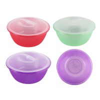 Миска салатна з поділками прозора 3 л з кришкою