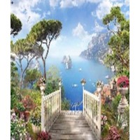 Алмазна мозаїка на підрамнику Бухта 40×50 см 70840_BGLE