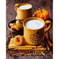 Набір для розпису по номерах Пінка молока, Strateg, 30x40 см, SS-6595