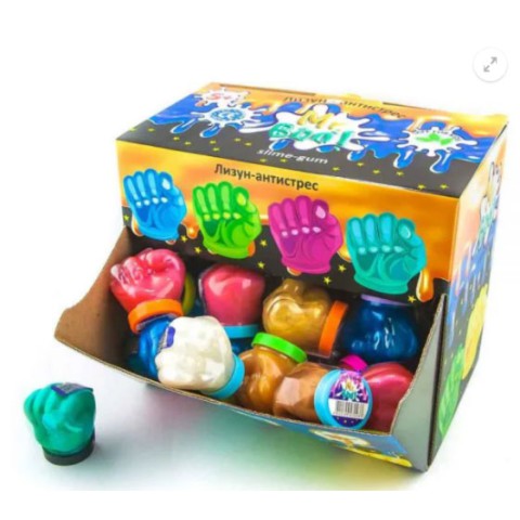 Антистрес-лізун Mr. Boo Кулачок, 60 г, перламутр, ТМ Окто