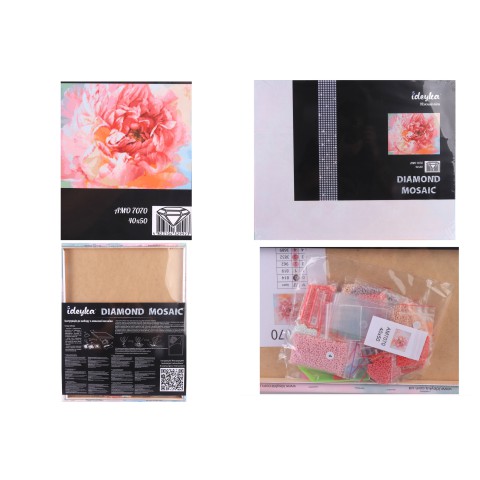 Набір з алмазною мозаїкою Ніжний піон AMO7070, 40x50 см