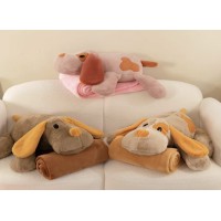 М'яка іграшка з пледом 55 см L1132