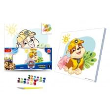 Картина за номерами для дітей Qbee "Щенячий патруль: Кремез" 30х30 см QB913-012